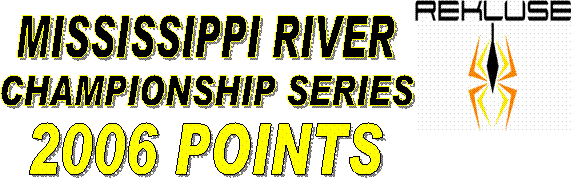 MISSISSIPPI RIVER,CHAMPIONSHIP SERIES,2006 POINTS